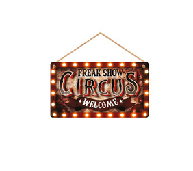 TABLICZKA DREWNIANA "CIRCUS" 35X20 CM