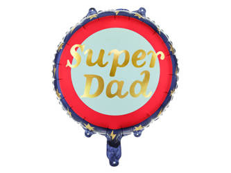 BALON FOLIOWY SUPER DAD  DZIEŃ OJCA 45 CM