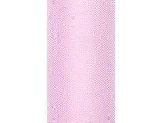 TIUL GŁADKI JASNY RÓŻ 15 cm x 9 m