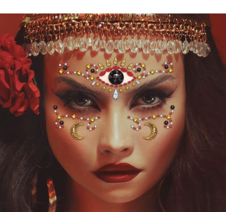 NAKLEJKI NA TWARZ KLEJNOTY