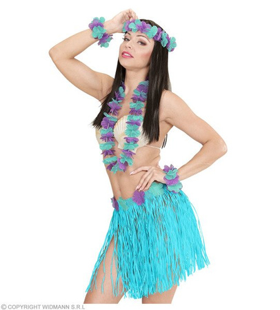 ZESTAW HAWAJSKI NIEBIESKI