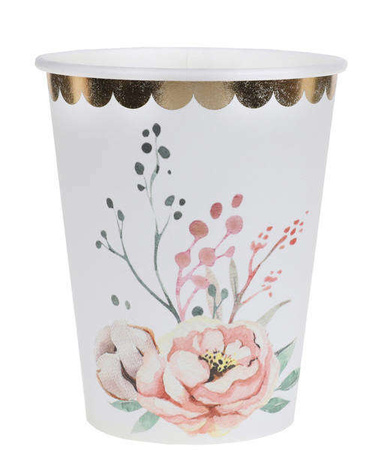 ZESTAW KWIATY TALERZYKI+KUBECZKI PASTEL