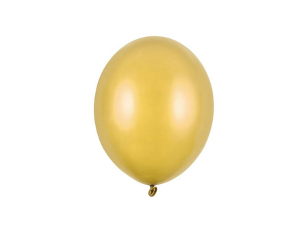 BALONY 23 cm STRONG METALIK ZŁOTY, 100 szt.
