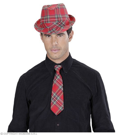 KRAWAT W SZKOCKĄ KRATKĘ