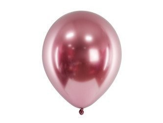 BALONY GLOSSY 27cm, RÓŻOWE ZŁOTO 50 szt.