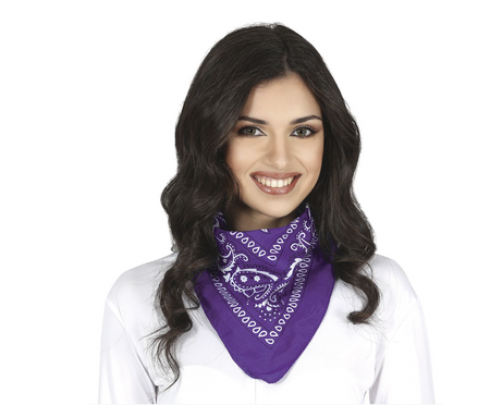 FIOLETOWA CHUSTKA KOWBOJA