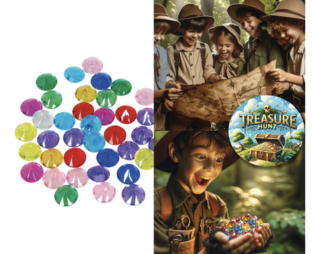 WORECZEK 50 RÓŻNOKOLOROWYCH DIAMENTÓW 1,50 CM