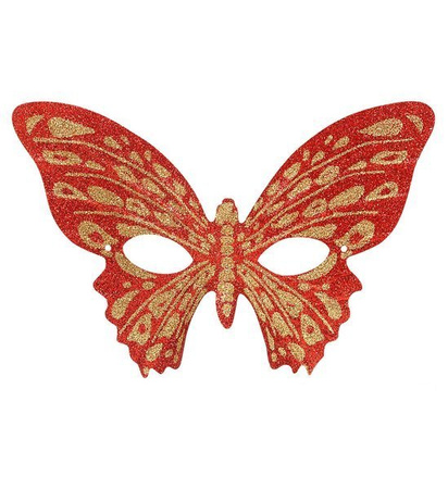 MASKA MOTYL CZERWONA