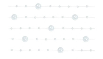 GIRLANDA PERŁOWA BIAŁA