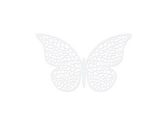 DEKORACJE PAPIEROWE MOTYL 6,5x4 cm 10szt