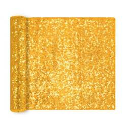 BIEŻNIK CEKINOWY ZŁOTY 28 CM X 2 M