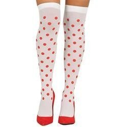 KOLANÓWKI BIAŁE W CZERWONE KROPKI