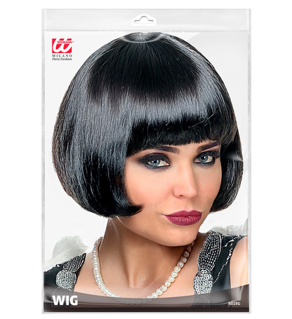PERUKA CZARNA RETRO
