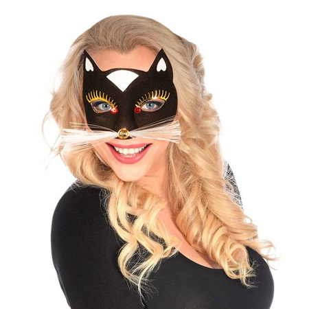 MASKA KOTA CZARNO-BIAŁA