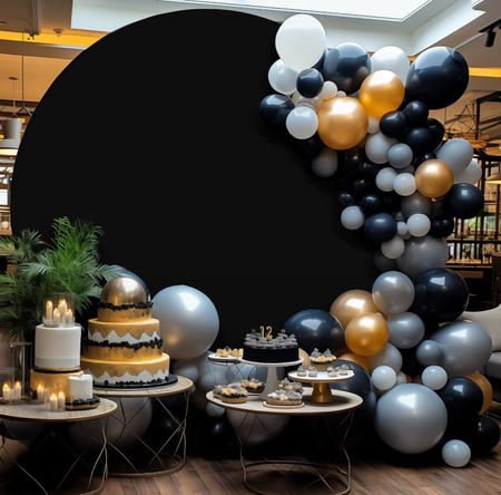 POKROWIEC NA STOJAK KOŁO 200 CM CZARNY