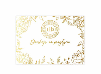 WINIETKI PODZIĘKOWANIA ZŁOTE IHS 10 SZT
