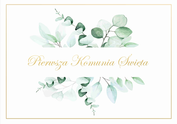 PLAKAT KOMUNIJNY GAŁĄZKI EUKALIPTUSA