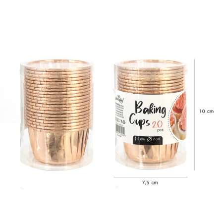 FOREMKI DO BABECZEK ROSE GOLD 20SZT.