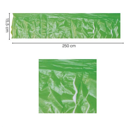 GIRLANDA ZIELONA PLASTIKOWA 250 X 15,5 CM