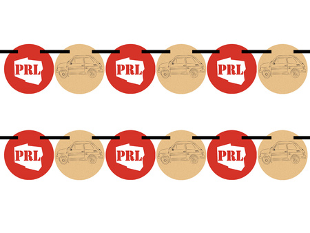 GIRLANDA PAPIEROWA PRL 5 M