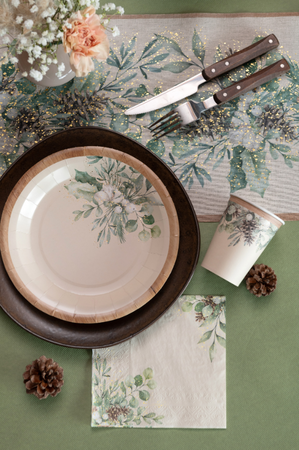 SERWETKI PAPIEROWE ZIMOWY LAS 33 CM 10 SZT