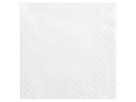 SERWETKI 40x40 cm BIAŁE 20 szt.