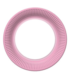 TALERZYKI PAPIEROWE RÓŻOWE 18 CM