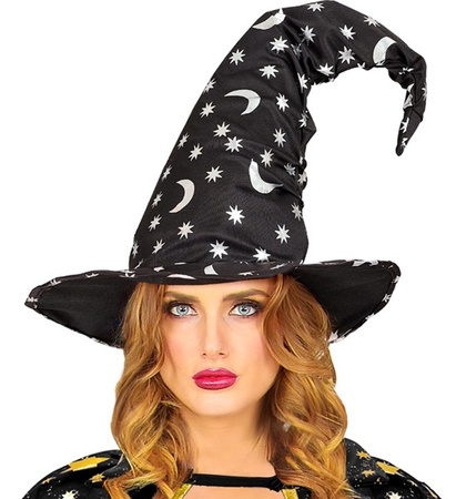 KAPELUSZ CZAROWNICY GWIAZDKI KSIĘŻYCE