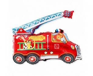 BALON FOLIOWY 14 CALI WÓZ STRAŻACKI 35 X 32 CM