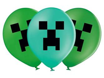 BALONY LATEKSOWE PIKSELE CREEPER 6 SZT