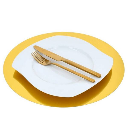 PODKŁADKI POD TALERZE ZŁOTE 6 SZT 