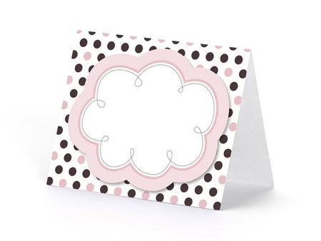 Wizytówki na stół Sweets, mix, 8,4 x 6,8cm (1 karton / 40 op.) (1 op. / 6 szt.)