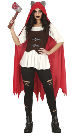 STRÓJ WILKOŁAK W CZERWONEJ PELERYNIE