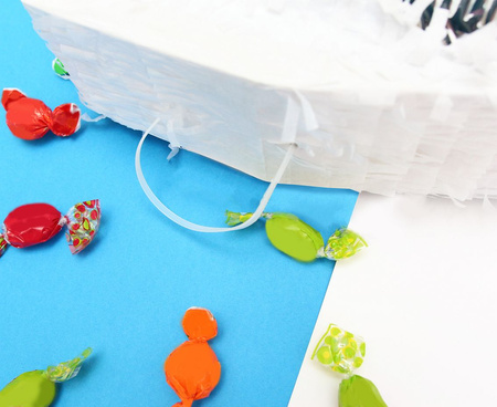 Piniata Jedynka cyfra 1 niebieska 50 x 35 x 7.5 cm urodziny