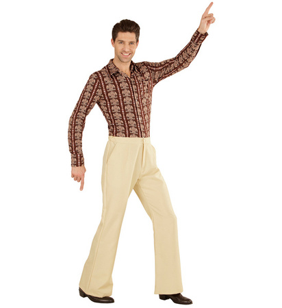 SPODNIE MĘSKIE BEŻOWE