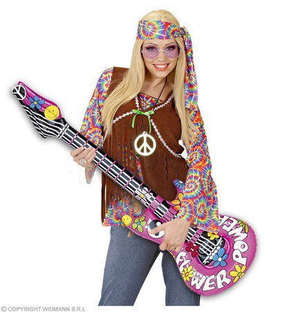 GITARA 105CM DMUCHANA HIPPIS RÓŻ