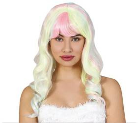 PERUKA KOLOROWA Z GRZYWKĄ