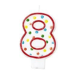 ŚWIECZKA URODZINOWA CYFRA 8