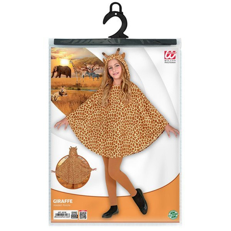GIRAFFA (poncho con cappuccio)