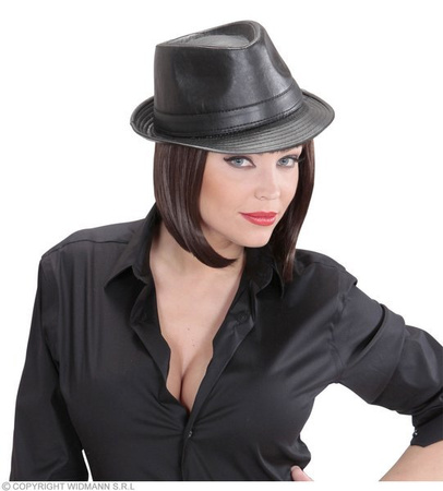 KAPELUSZ SKÓRZANY FEDORA