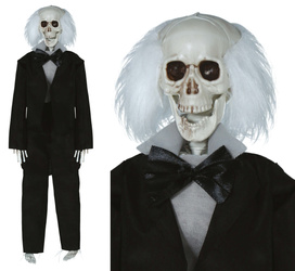 DEKORACJA WISZĄCA SZKIELET W GARNITURZE 40 CM