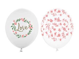 BALONY 30CM LOVE MIX 50 SZTUK