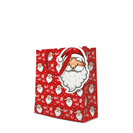 TORBA PREZENTOWA HO HO HO MIKOŁAJ 20x25x10