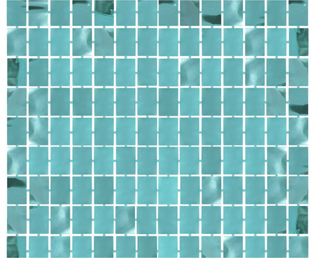 KURTYNA KWADRAT METALICZNA TURKUSOWA 100 X 200 CM