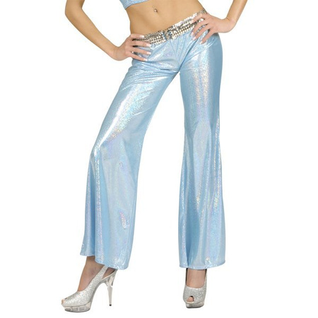 SPODNIE DAMSKIE NIEBIESKIE DZWONY