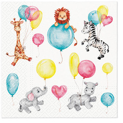 SERWETKI WESOŁE ZWIERZĄTKA 20 SZT