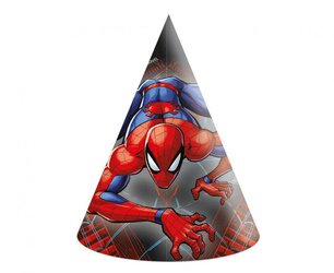 CZAPECZKI PAPIEROWE SPIDERMAN 6 SZT