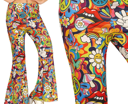 SPODNIE DAMSKIE DZWONY HIPIS 