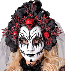 MASKA HALLOWEENOWA MARTWA KRÓLOWA