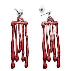 KOLCZYKI KROPLE KRWI